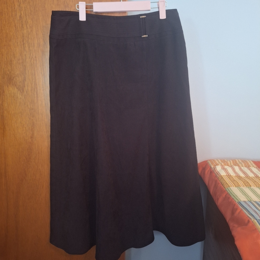Final Price* JM Collection Elegant Black Women's Midi Skirt Size 10